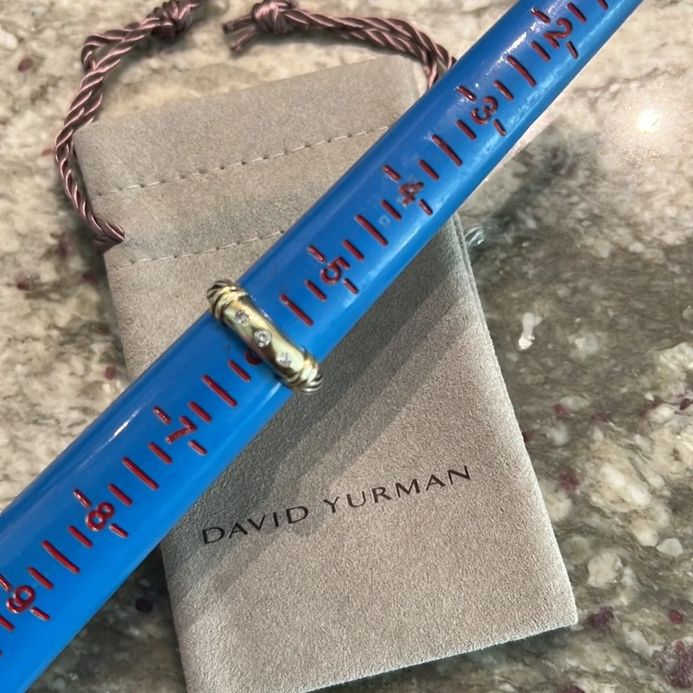 David Yurman gold and silver Diamond ring